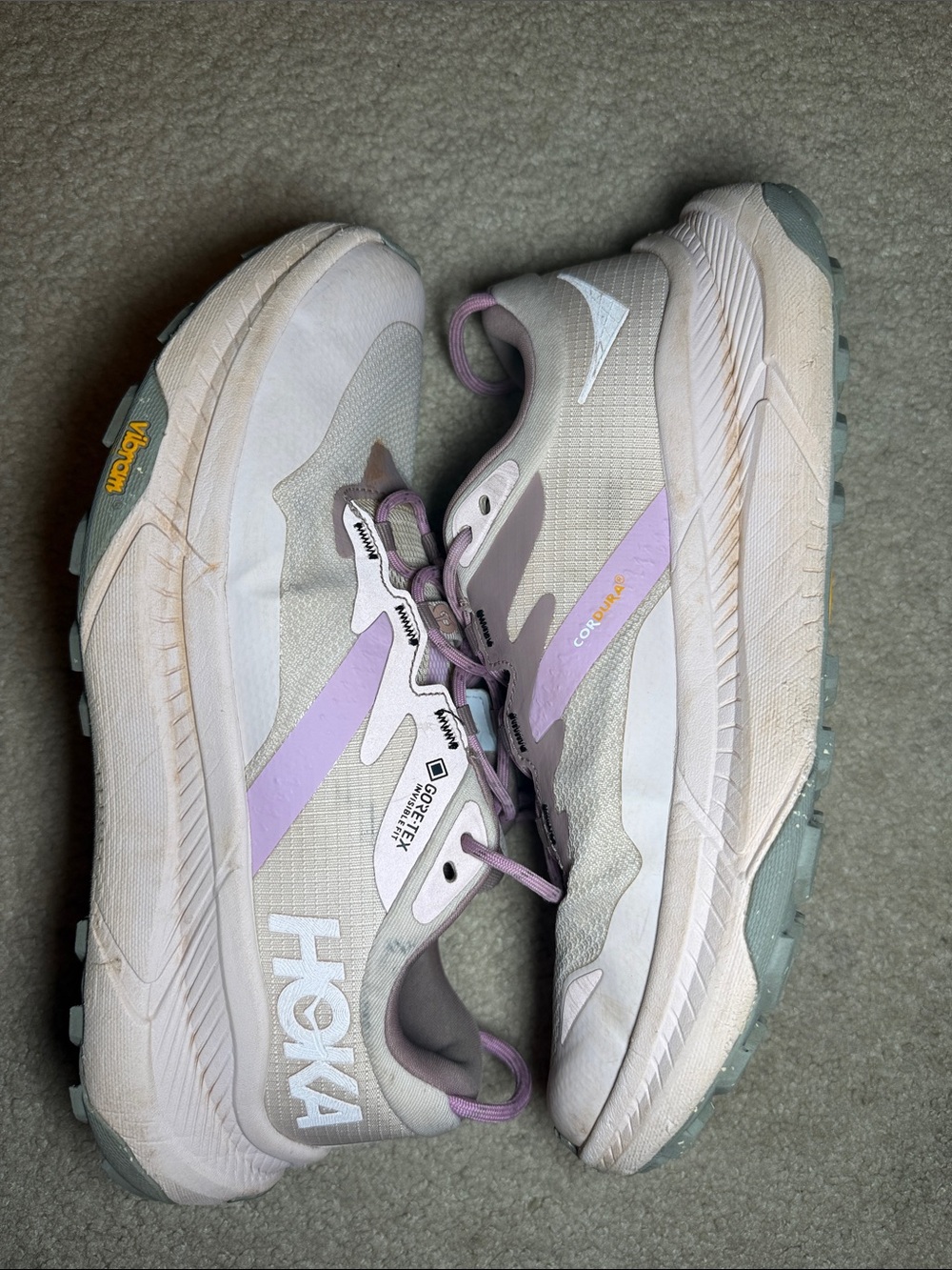 Hoka Transport Women's Light Pink and Lavender Hiking Shoes - Picture 9 of 15